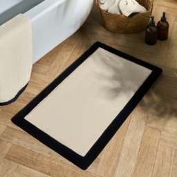 OHS Border Foam Bath Mat - Monochrome - thumbnail 1