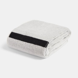 OHS 100% Cotton Elegant Bow Jacquard Bath Towel, Monochrome - 1PC - thumbnail 2