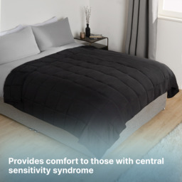 OHS Supersoft Weighted 6kg Blanket, Black - 125 x 180cm - thumbnail 5
