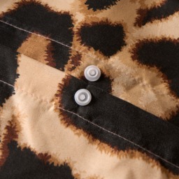 OHS Leopard Print Duvet Cover Set, Natural - Single - thumbnail 4