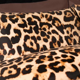 OHS Leopard Print Duvet Cover Set, Natural - Single - thumbnail 3
