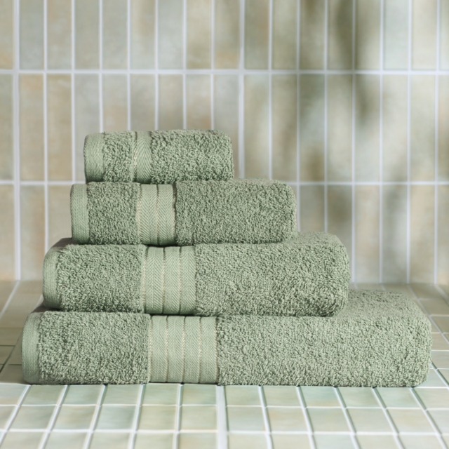 OHS 100% Cotton Bath Towel, Sage Green - 1PC - image 1