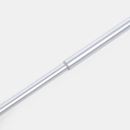 OHS 16mm Extendable Twist Curtain Pole, Silver - 70-120cm - thumbnail 3