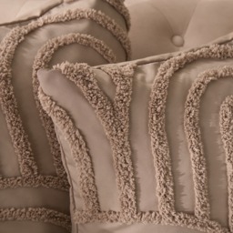 OHS Tufted Arches Cushion Covers, Natural - 45 x 45cm - thumbnail 2