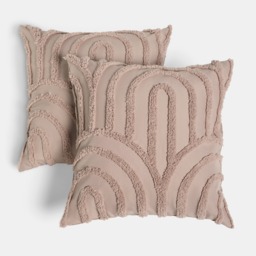 OHS Tufted Arches Cushion Covers, Natural - 45 x 45cm - thumbnail 3