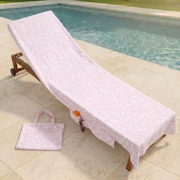 OHS Leopard Print Beach Towel in a Bag - Stone - thumbnail 3