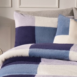 OHS Teddy Gingham Coverless 10.5 Duvet & Pillowcases, Navy - King - thumbnail 3