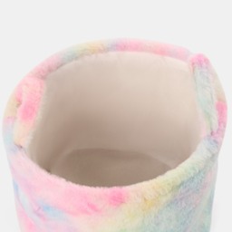 OHS Faux Fur Storage Basket - Tie Dye - thumbnail 4