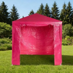 OHS Small Water Resistant Gazebo With Sides - Hot Pink - thumbnail 1