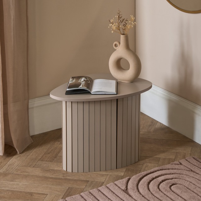 OHS Madison Ribbed Side Table - Natural - image 1