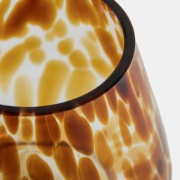 OHS Confetti Mushroom Glass Battery Operated Lamp - Brown - thumbnail 4