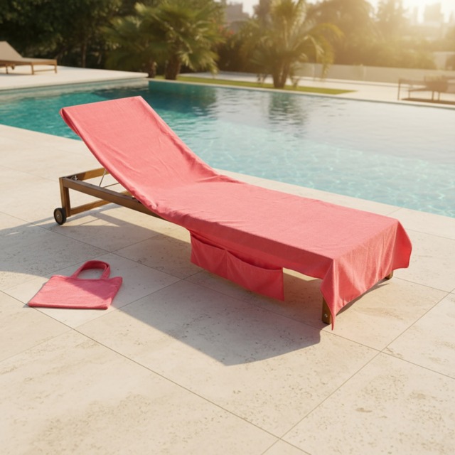 OHS Beach Towel in a Bag - Coral - image 1