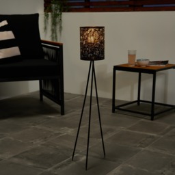 OHS Solar Metal Floor Lamp - Black - thumbnail 3