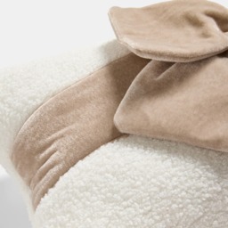 OHS Bow Wrapped Cushion - Natural/Cream - thumbnail 5