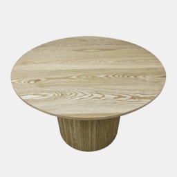 OHS Madison Ribbed Dining Table - Light Wood - thumbnail 3