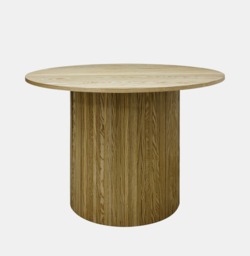 OHS Madison Ribbed Dining Table - Light Wood - thumbnail 2