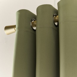 OHS Eyelet Blackout Curtains, Olive Green - 46 x 54in - thumbnail 4