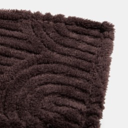 OHS Tufted Arches Teddy Fleece Throw, Coffee - 180 x 200cm - thumbnail 3