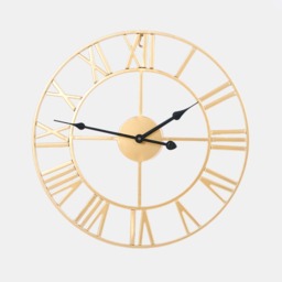 OHS Small Skeleton Wall Clock - Gold - thumbnail 3