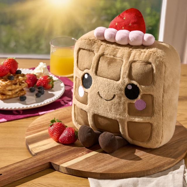 OHS Honey The Waffle Cushion - Natural/Pink - image 1
