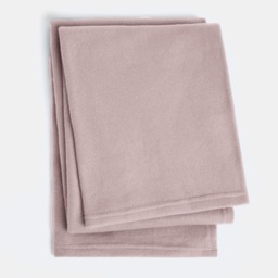 OHS Plain Fleece Throw, Blush Pink - 120 x 150 cm - thumbnail 3