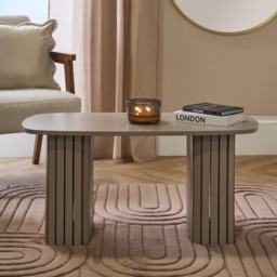 OHS Madison Ribbed Coffee Table - Natural
