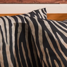 OHS Indoor/Outdoor Zebra Print Cushion Covers, Monochrome - 45 x 45cm - thumbnail 2