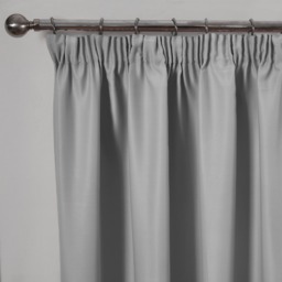 "OHS Pencil Pleat Blackout Curtains - Silver, 66"" x 90""" - thumbnail 2
