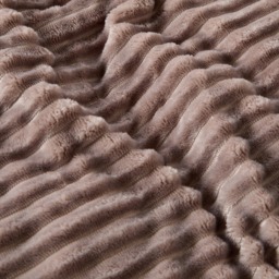 OHS Ribbed Fleece Duvet Cover Set, Natural - Double - thumbnail 4