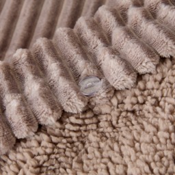 OHS Ribbed Fleece Duvet Cover Set, Natural - Double - thumbnail 5