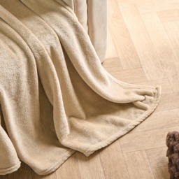 OHS Supersoft Throw, Natural - 150 x 200cm - thumbnail 2