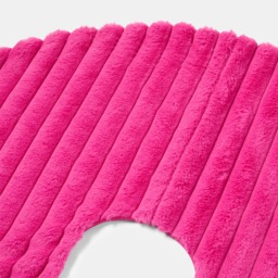 OHS Ribbed Faux Fur Christmas Tree Skirt - Hot Pink - thumbnail 2