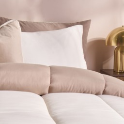 OHS Coverless 10.5 Tog Reversible Duvet Set, Ivory/Natural - Double - thumbnail 4