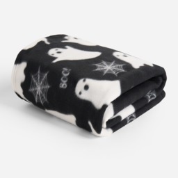 OHS Ghost Fleece Throw - Black - thumbnail 4