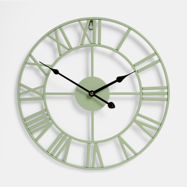 OHS Skeleton Wall Clock - Sage - image 1