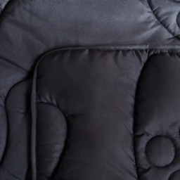 OHS Coverless Gaming Quilted 7.5 Tog Duvet Set, Black - Single - thumbnail 4