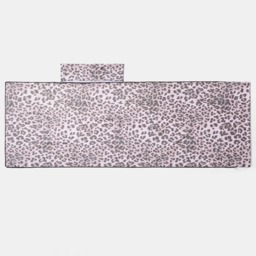OHS Leopard Print Beach Towel in a Bag - Monochrome - thumbnail 5