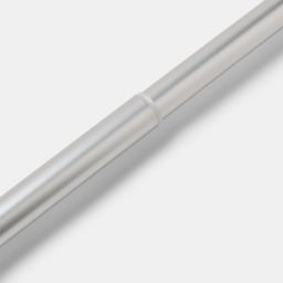 OHS 28mm Ribbed Spiral Curtain Pole, Silver - 120-220cm - thumbnail 3