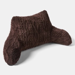 OHS Cable Knit Cuddle Cushion - Coffee - thumbnail 2