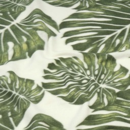 OHS Tropical Print Fleece Throw - Green - thumbnail 4