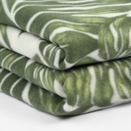 OHS Tropical Print Fleece Throw - Green - thumbnail 5