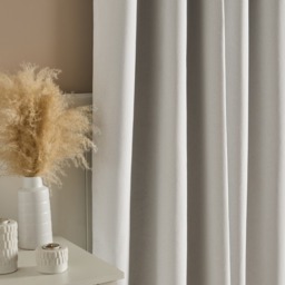 "OHS Woven Texture Eyelet Ultra Blackout Curtains, Cream - 90 x 90""" - thumbnail 4