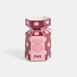 OHS Pumpkin Spice Scented Glass Candle - Burgundy - thumbnail 2