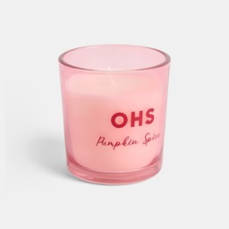 OHS Pumpkin Spice Scented Glass Candle - Burgundy - thumbnail 3