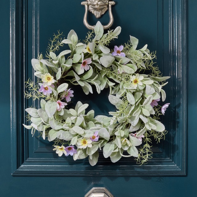 OHS Spring Blossom Wreath, Green - 50cm - image 1