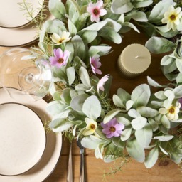 OHS Spring Blossom Wreath, Green - 50cm - thumbnail 5