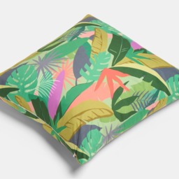 OHS Indoor/Outdoor Palm Print Cushion Covers, Green - 45 x 45cm - thumbnail 4