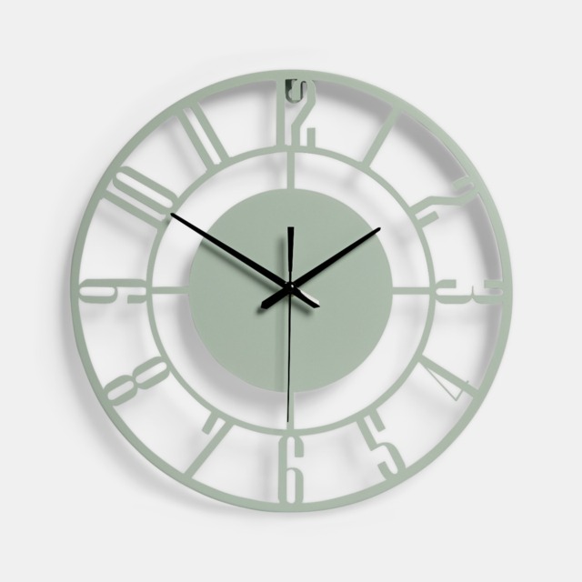 OHS Traditional Skeleton Wall Clock - Sage - image 1