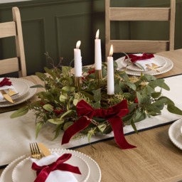 OHS Berry and Bow Wreath - Burgundy - thumbnail 4