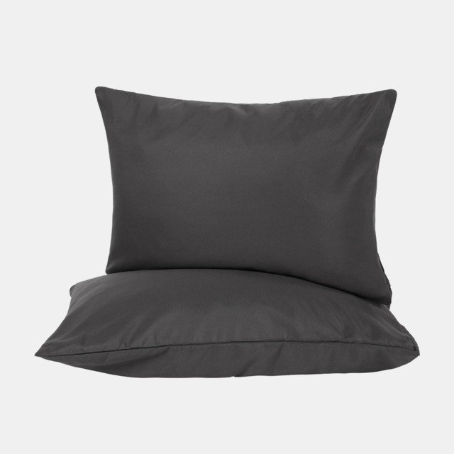 OHS 2 Pack Housewife Pillowcases, Charcoal - 50 x 75cm - image 1